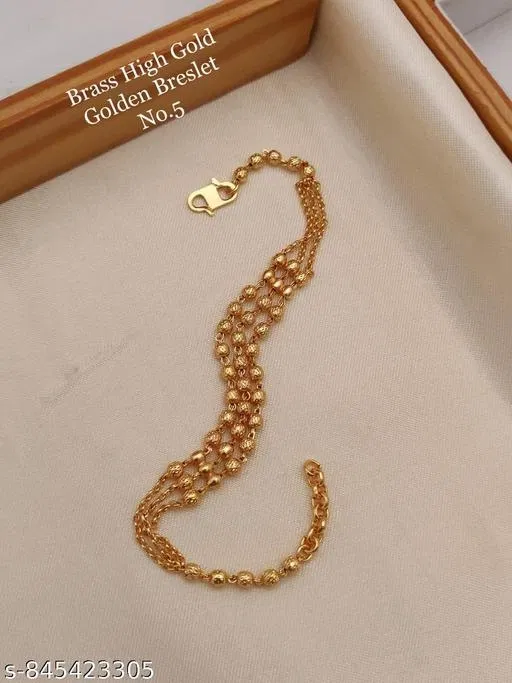 Stylish Bracelet for Women (Gold, Free Size)
