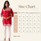 Embroidered Floral Design Anarakali Short Kurti for Girls 
