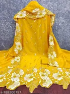 Embroidered Floral Patiala Suit for Women 