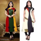 Crepe Printed Kurti for Women 