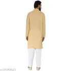 Cotton Blend Solid Kurta with Pyjama for Men 