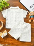Cotton Blend Shirt and Short Set for Boys 
