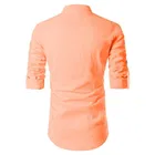 Trendy Cotton Full Sleeves Short Kurta For Men 
