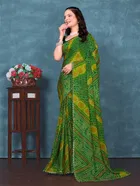 Georgette Printed Saree for Women 
