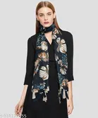Chiffon Printed Scarves for Women, Multicolor, Pack of 3