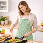 Green Floral Adjustable Multifunction Apron