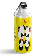 Printed Aluminium Cartoon Sipper Water Bottle for Kids 