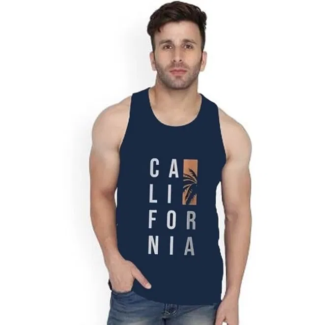 Poly Blend T-shirts for Men, Navy Blue (XL)