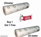 Food Wrapping Butter Paper Roll (White, 25 m) (Pack of 2)