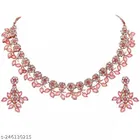 Alloy Necklace with Earrings for Women 