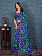 Georgette Printed Saree for Women 