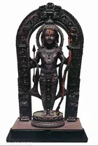 Resin Shri Ram Lalla Ayodhya Idol (Black, 7 inches)