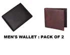 Happy Shopping Faux Leather Men's Wallet Combo 
