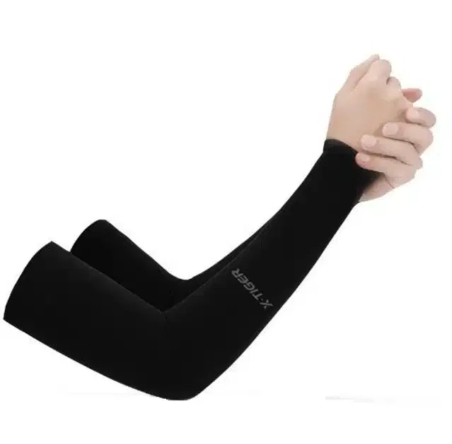 Arm Sleeves for Men (Black, Set of 1)