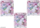 Unicorn Diary & Pen Set (Multicolor, Set of 3)