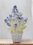 Plastic Artificial Flower With Pot,Multicolour