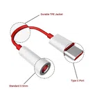 Plastic Type C to 3.5mm Jack Audio Connector (White & Red)