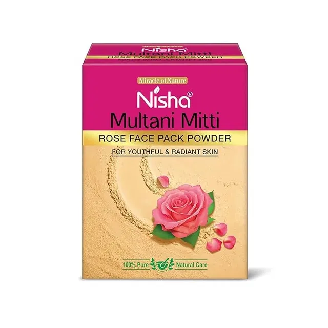 निशा रोज़ मुल्तानी मिट्टी फेस पैक पाउडर 100 g