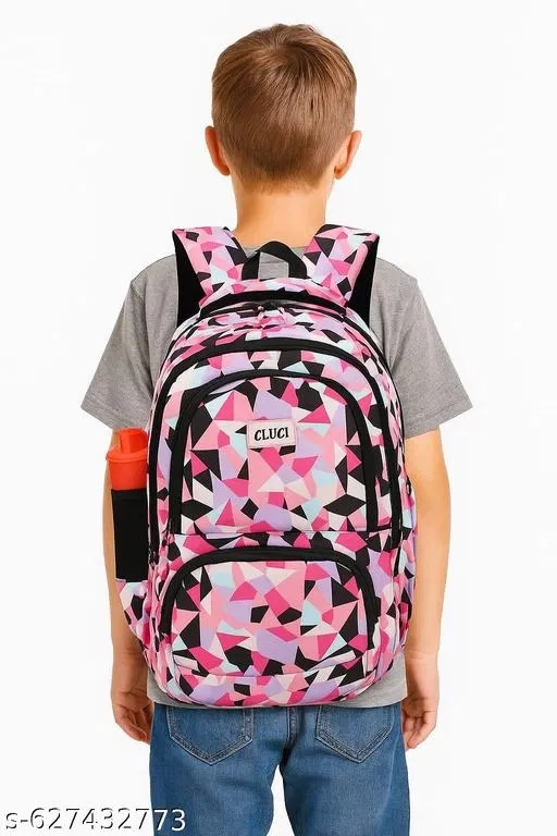 Polyester Backpack Bag, Purple