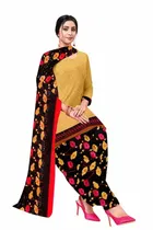 शारदा क्रिएशन क्रेप फ्लोरल प्रिंट सलवार सूट अस्टीचड 