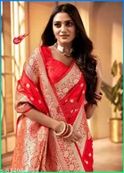 Zari Woven Kanjeevaram Saree for Women 