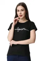 Printed Crop T-Shirt for Women 