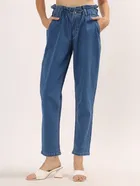 Cotton Straight Fit Jeans for Women 