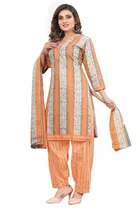 Cotton Printed Kurta with Pant & Dupatta 