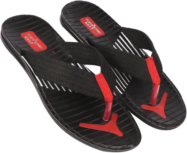 Slippers for Men (Red & Black, 11)