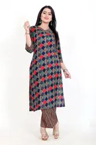 Cotton A-Line Kurti with Pant 