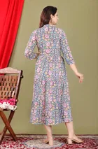 Cottonprinted Anarkali Kurti for Women 