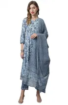 Cotton Printed Kurta Set for Women 