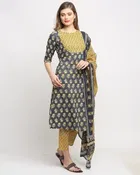 Cotton Cambric Printed Kurta Set for Women 