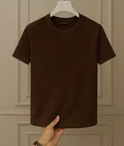 Round Neck Structured T-Shirt for Men 