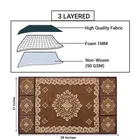 PVC Waterproof Fridge Top Cover with 4 Pcs Shelf Mats 