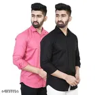 Cotton Blend Solid Shirts for Men, Multicolor 