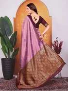 Banarasi Silk Embroidered Saree for Women 