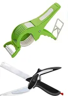 2 in 1 Steel Clever Cutter with Slicer 