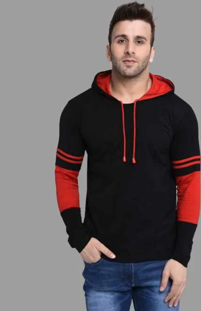 Casual Sweatshirt for Men (Black, L) (S14)