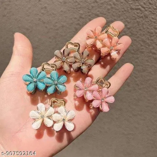 Chic Hair Clips for Women (Multicolor, 3 Pcs)