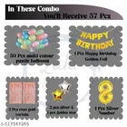 57 Pcs 8th Birthday Decoration kit, Multicolour, Set of 1