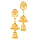 Oxidised Gold Plated Alloy Earrings for Women 