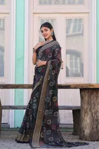 Georgette Printed Saree for Women 