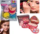 Combo of Makeup Palette & Sponges 