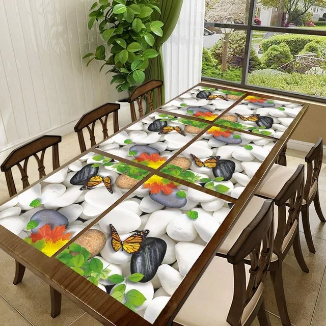 PVC Printed Dining Table Placemats (Multicolor, 30x45 cm) (Pack of 6)