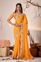 Bandhani Printed Saree for Women 