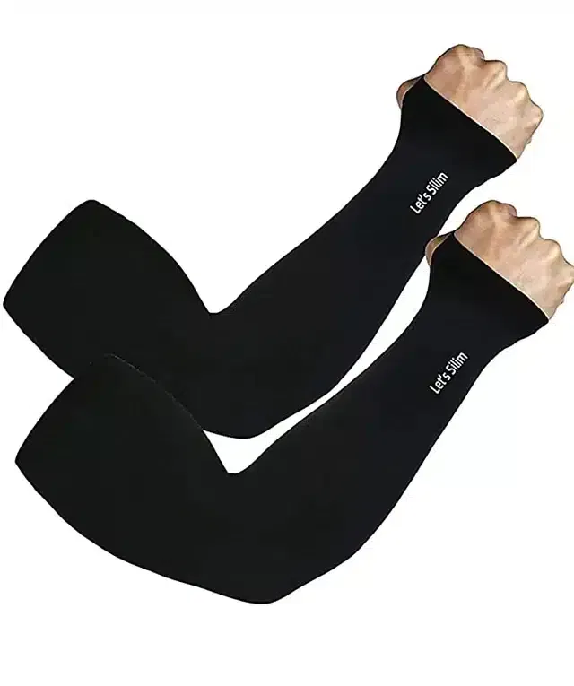 Arm Sleeves for Men (Black, Set of 1)