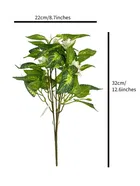 Green Gallery White Jasmine Green Leaf Bunch 32x22cm