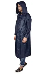 Solid Overcoat with Hoods and Side Pocket Raincoat for Men & Women 