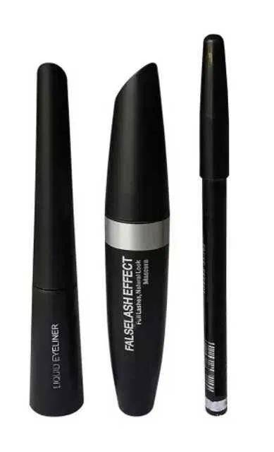 Eye Liner, Eyebrow Pencil & Mascara (Multicolor, Pack of 3) (SE-40)